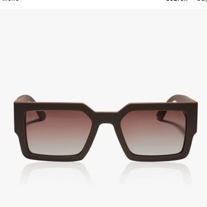 DIME Essentials matte brown brown gradient polarized sunglasses